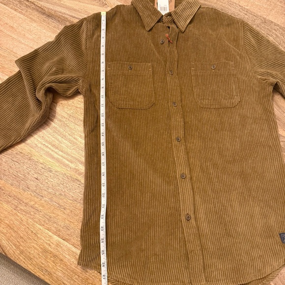 NWT Weatherproof Brown Corduroy Shirt, S - Picture 7 of 9